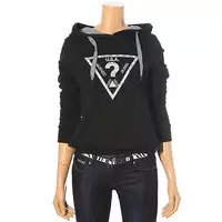 jacket hoodie guess women pas cher marque verbale noir